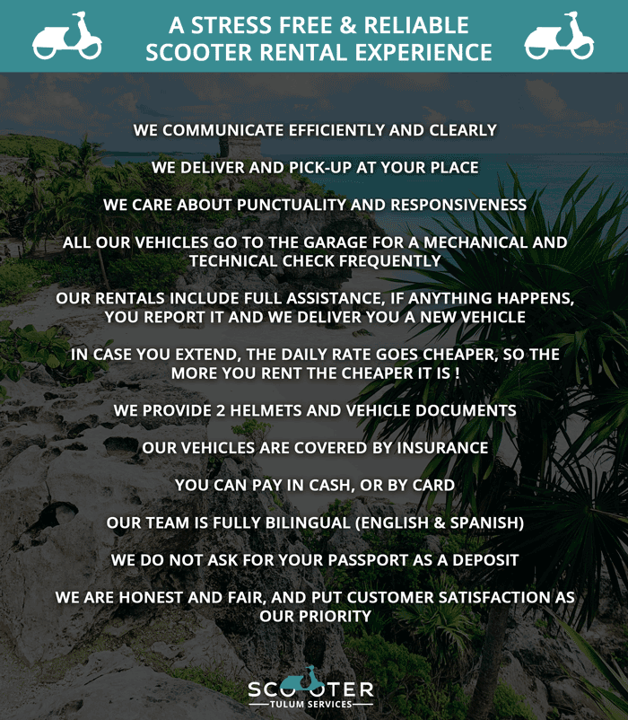 Reliable Scooter Rental in Tulum